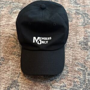 Members Only Classic Black Hat- women’s